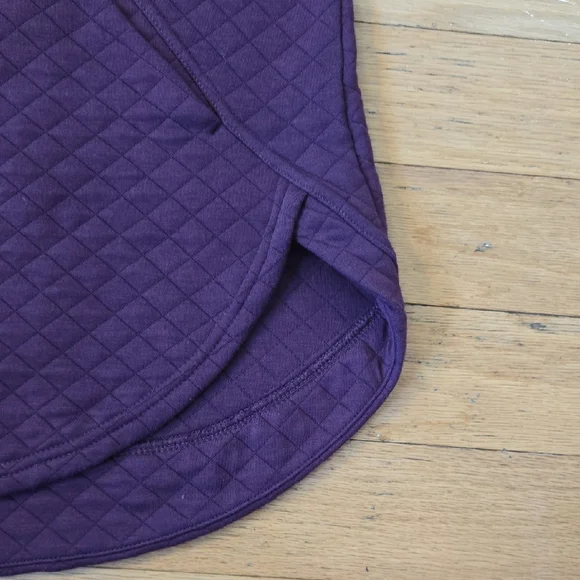 Athletic Works Womens Size Large Quilted Jacket With Hoodie Burgandy - Picture 8 of 11